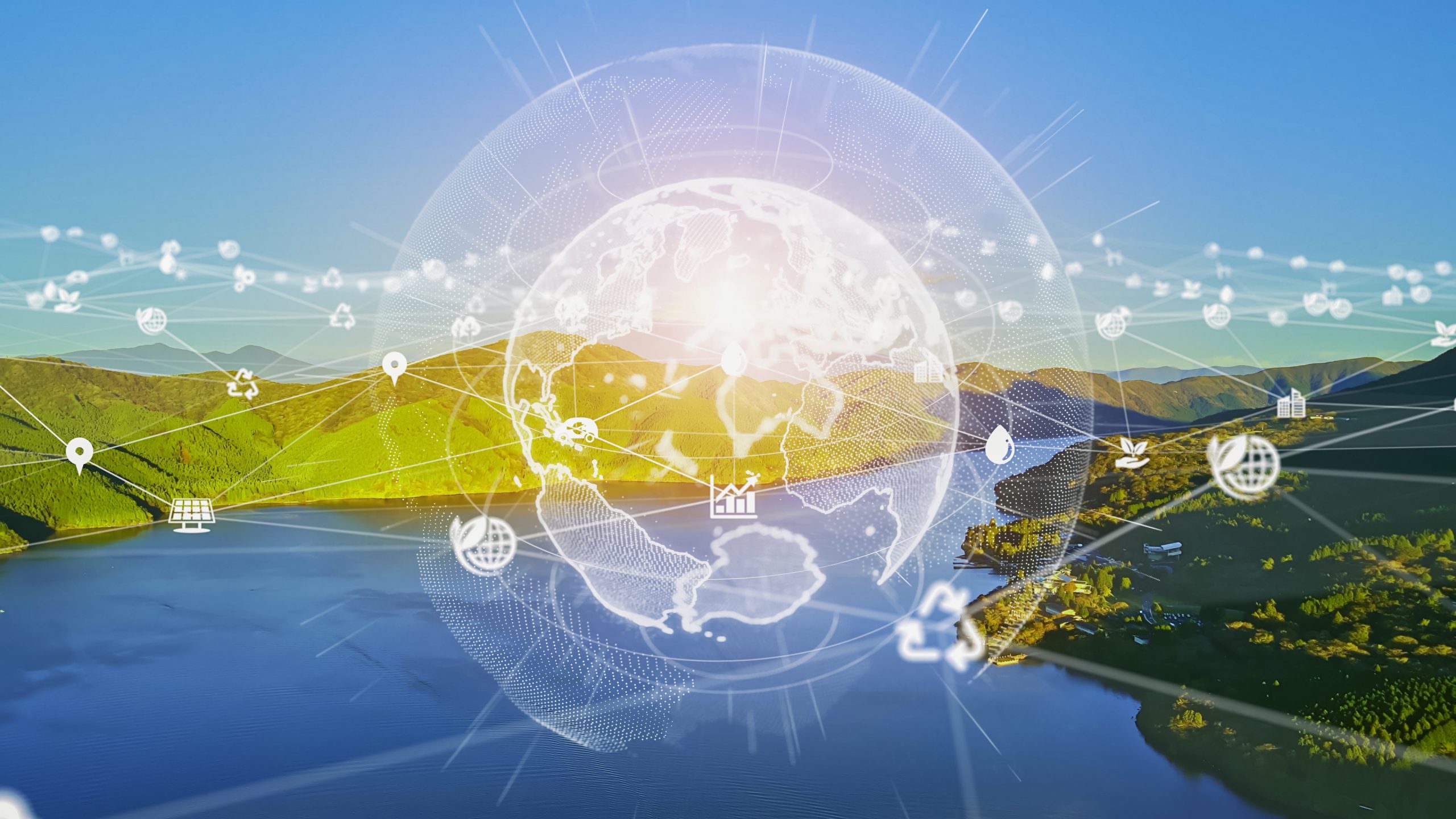 Environmental technology concept. Sustainable development goals. Environmental technology concept. Sustainable development goals.