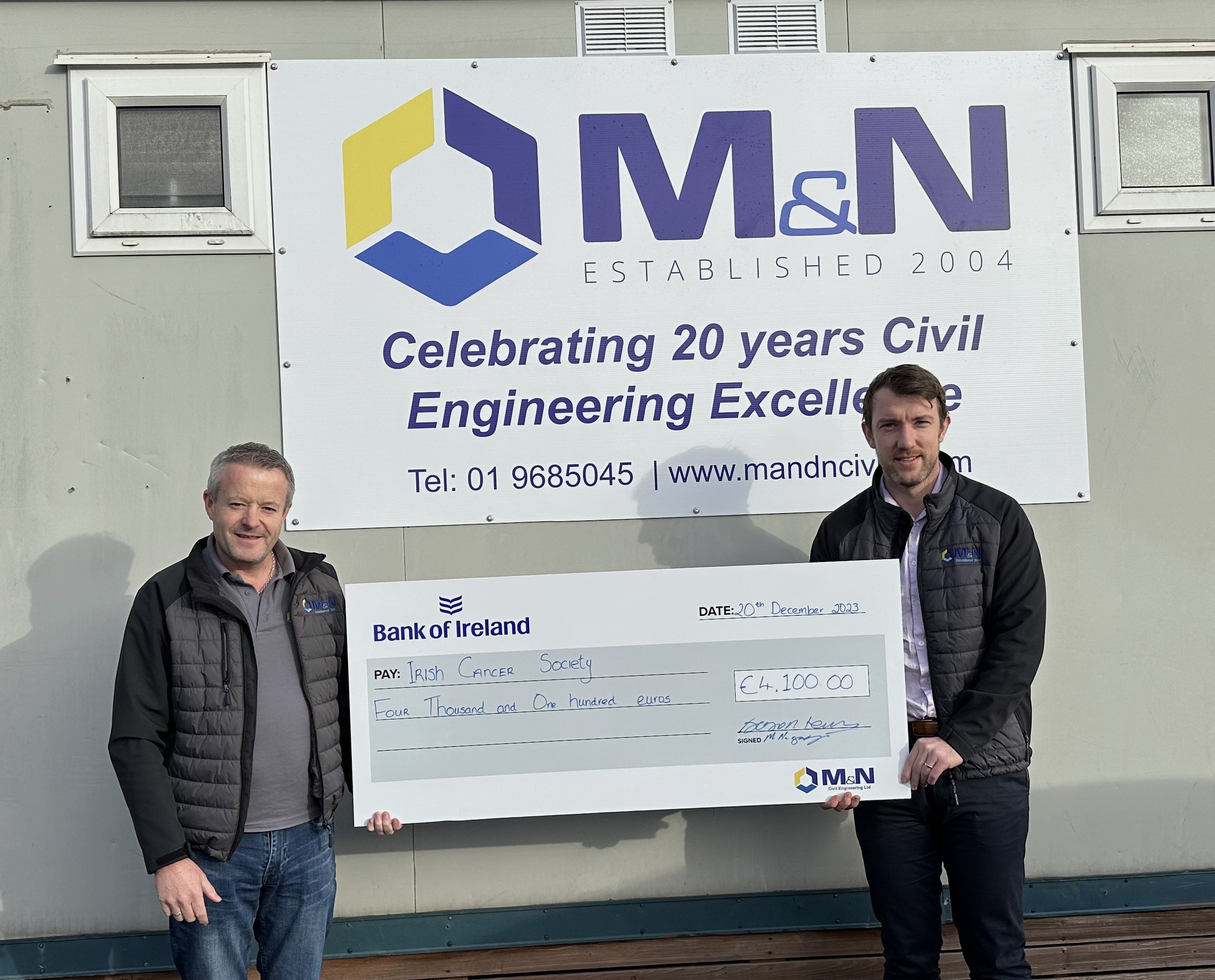 Irish Cancer Society Donation